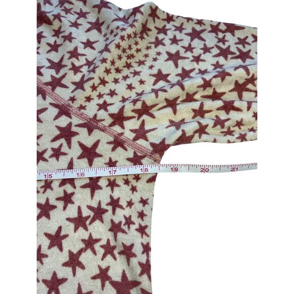 L*Space Star Print Stars Align Long Sleeve PJ top in Pink/Cream, size XS NWT - Picture 8 of 11